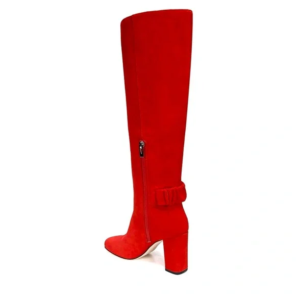 Via Spiga Red Heeled Boots - Picture 1 of 10
